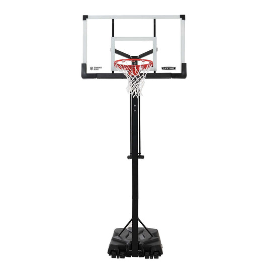 Outdoor Lifetime Adjustable Portable Basketball Hoop (54-Inch Tempered Glass)